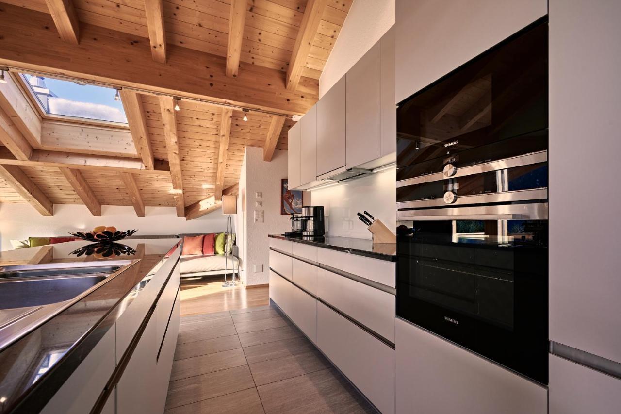 Chalet Bergfrieden Penthouse Wengen Esterno foto