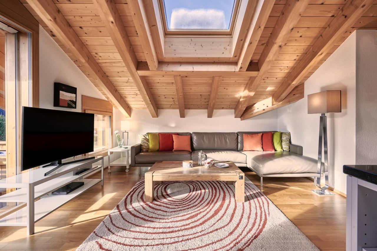Chalet Bergfrieden Penthouse Wengen Esterno foto