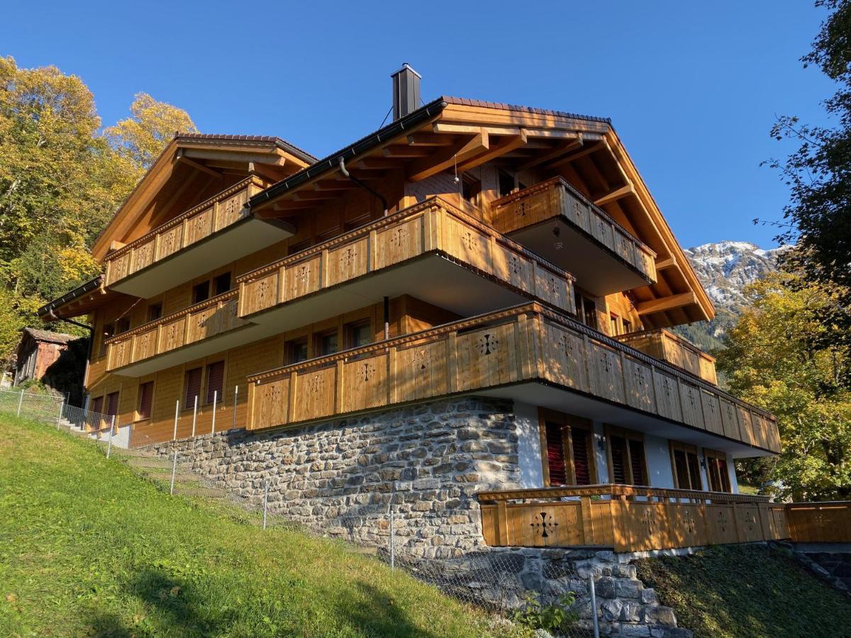 Chalet Bergfrieden Penthouse Wengen Esterno foto