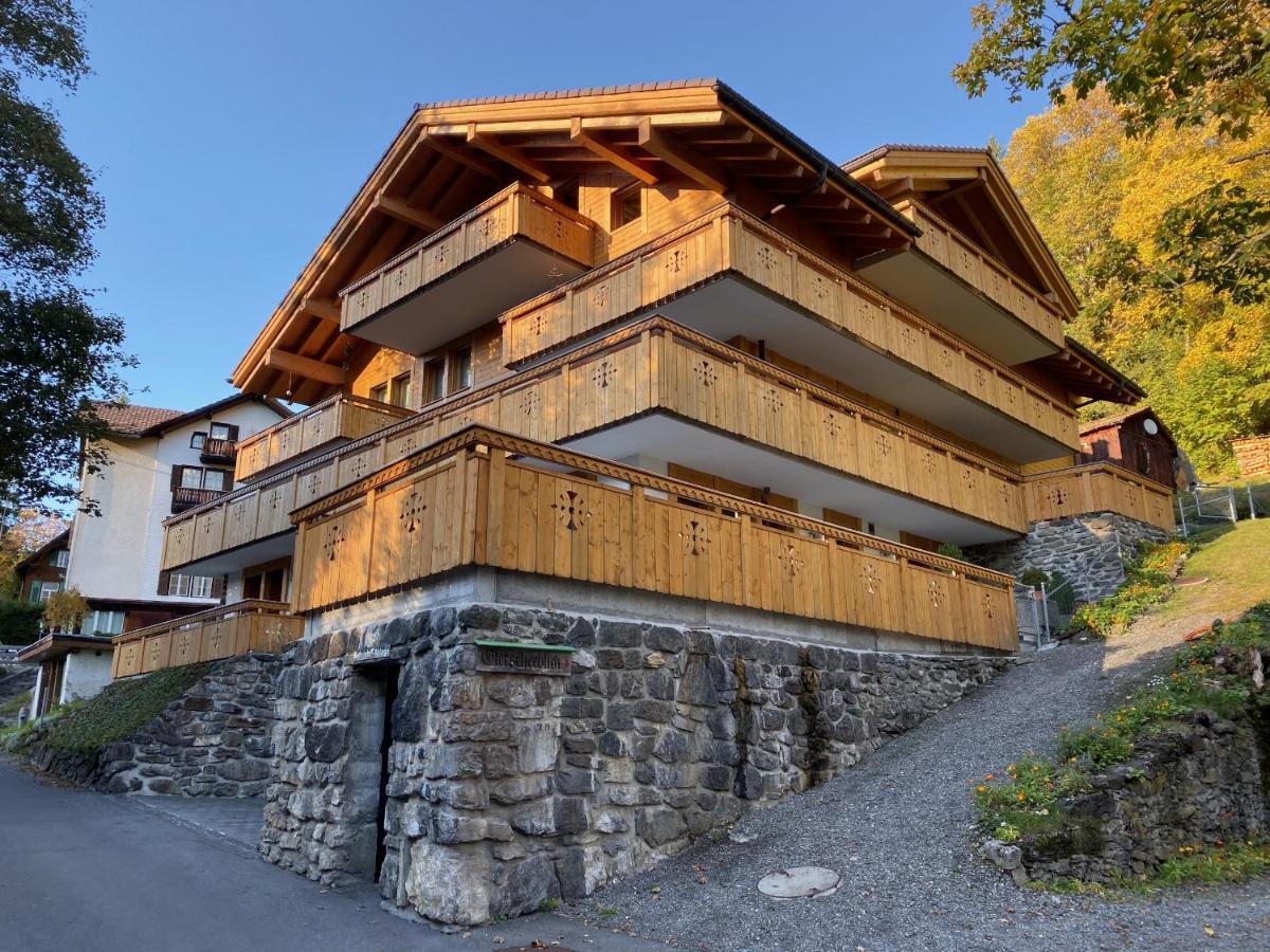 Chalet Bergfrieden Penthouse Wengen Esterno foto