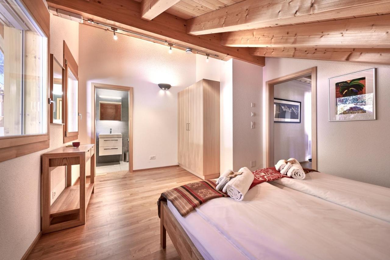 Chalet Bergfrieden Penthouse Wengen Esterno foto