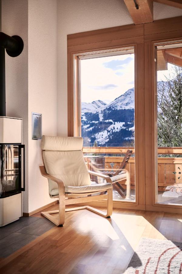 Chalet Bergfrieden Penthouse Wengen Esterno foto